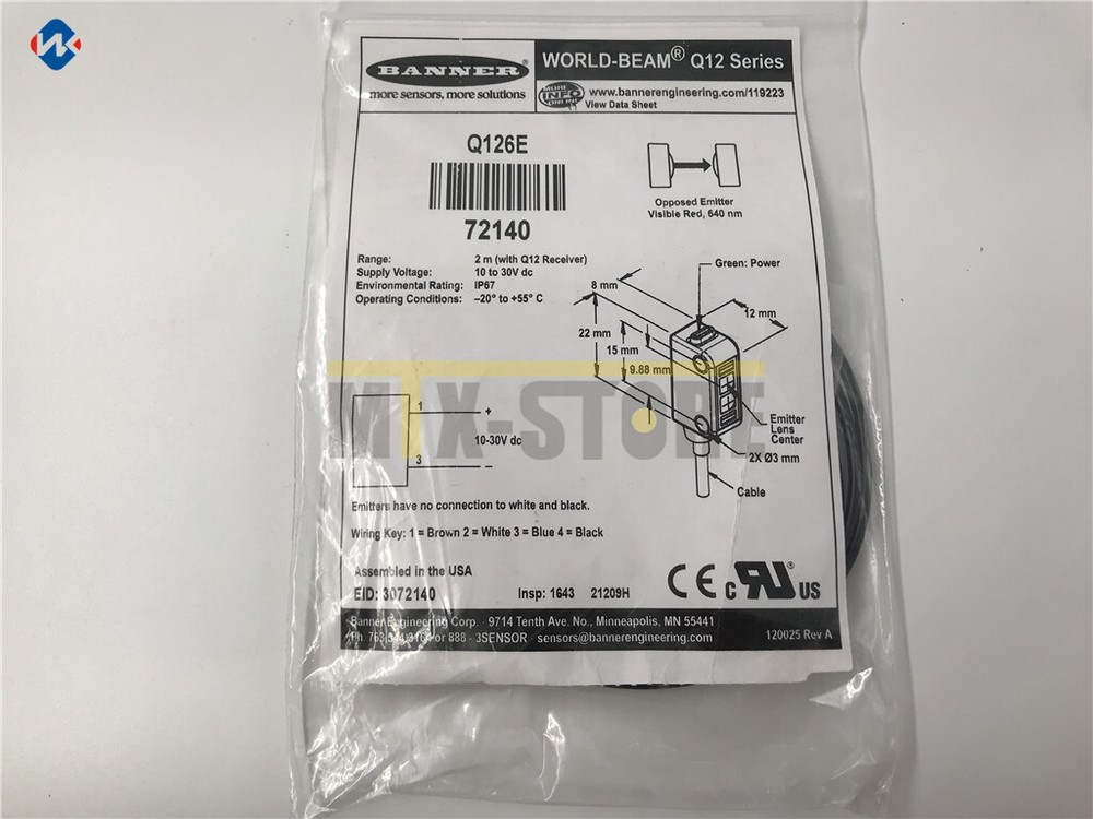 1PC Brand New BANNER Q126E