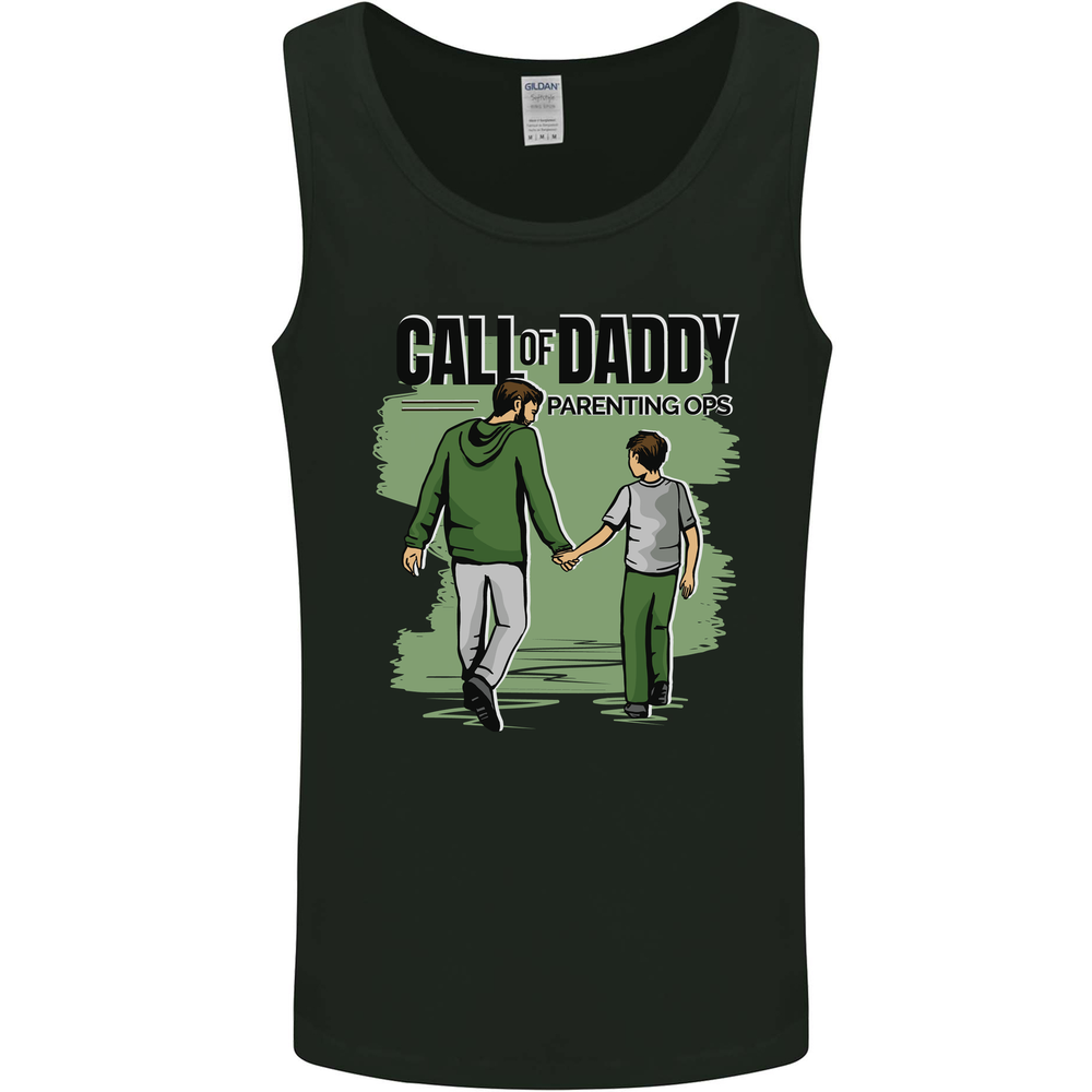 Call of Daddy Funny Parody Fathers Day Dad Mens Vest Tank Top