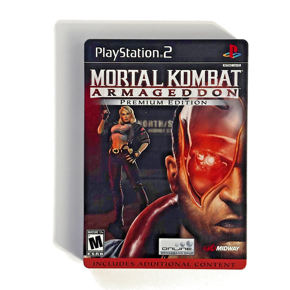 Mortal Kombat: Armageddon [Premium Edition] KANO STEELBOOK (Sony PS2, 2006) CIB