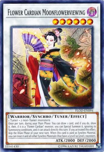 Flower Cardian Moonflowerviewing Common FLOD-EN094 Unlimited Edition x1