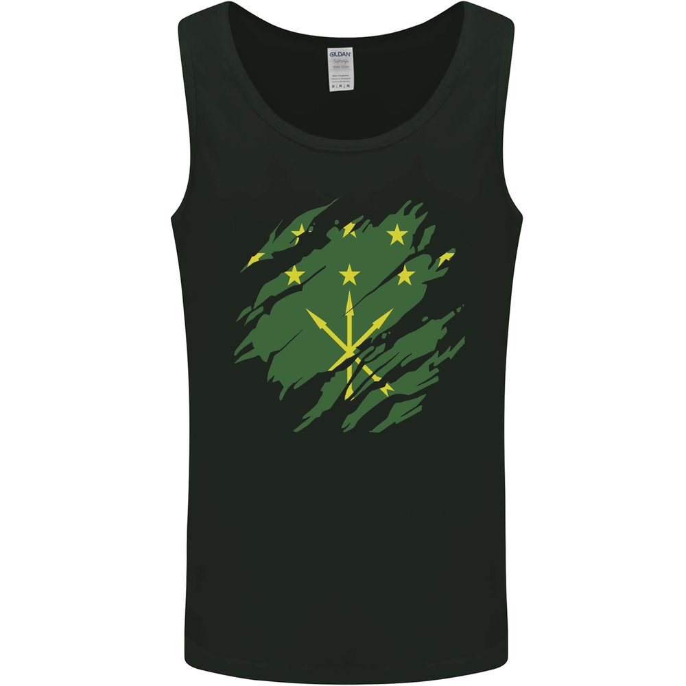 Torn Flag Adygea Mens Vest Tank Top