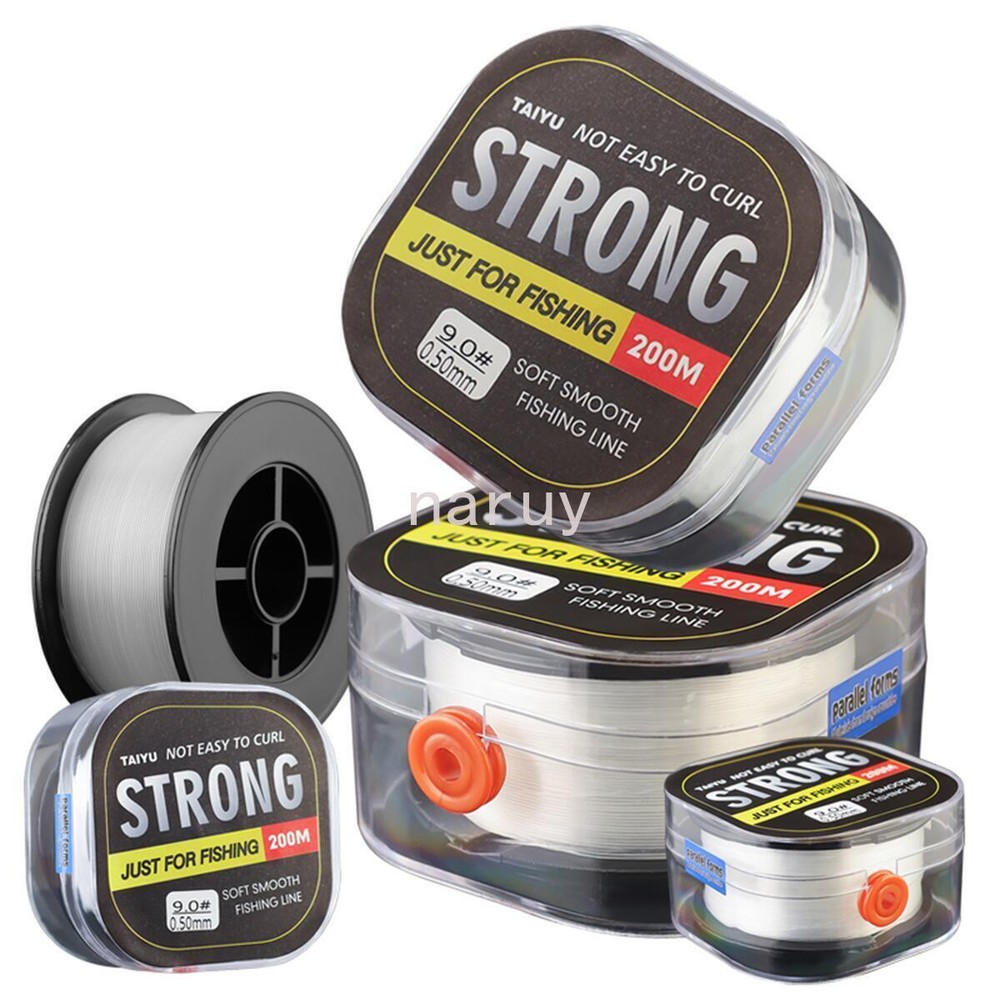 200M Clear Monofilament Fishing Line Soft Nylon Line 2Lbs-32Lbs