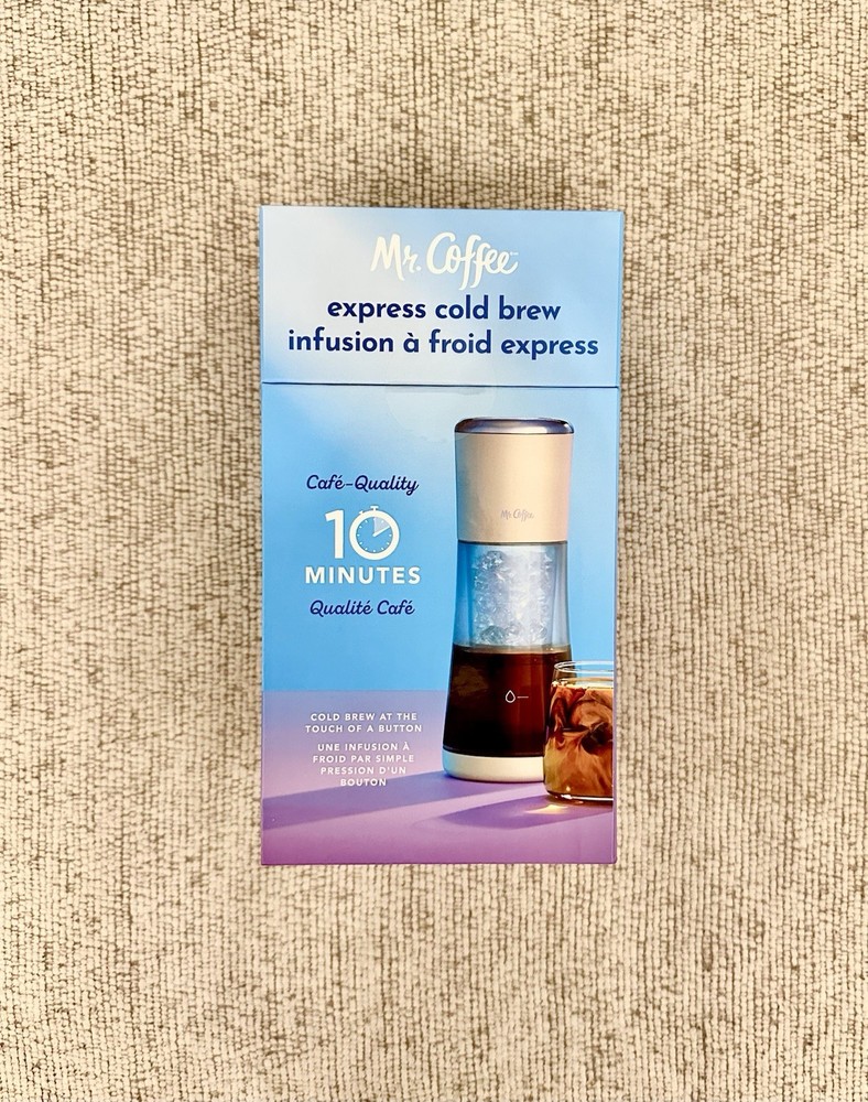Mr. Coffee Express Cold Brew Coffee Maker, 10-Minute Cold Brew Coffee, Oat Milk