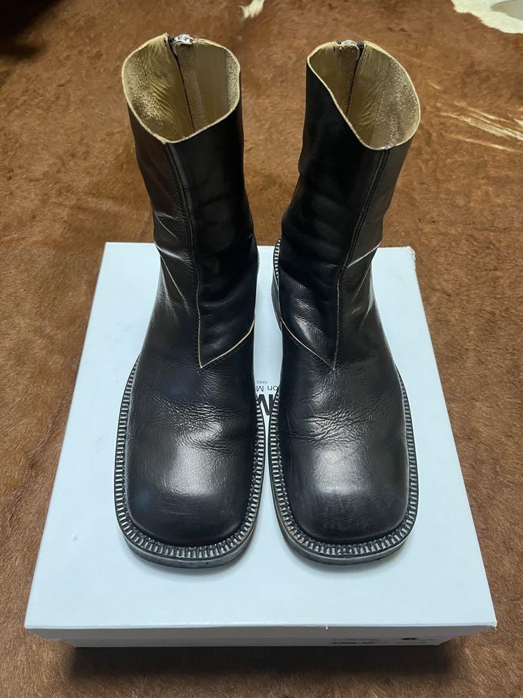 Mm6 Mmsix Maison Margiela Square Toe Boots 43 Men Boots Original LTD Collection