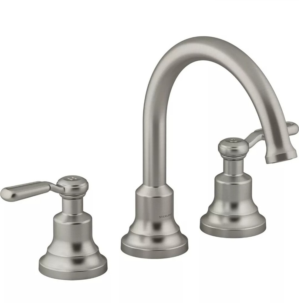 KOHLER Sterling Ludington Deck-Mount Bathtub Faucet Set in Brushed Nickel