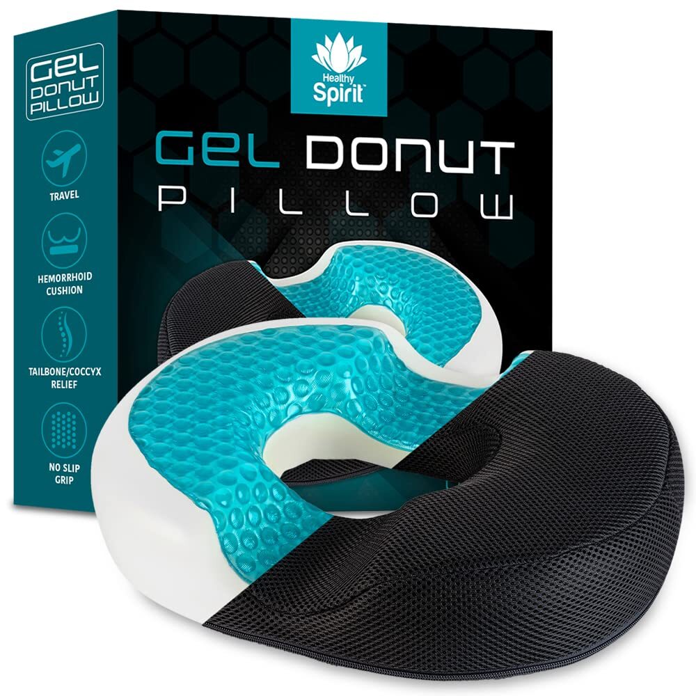 Gel Donut Pillow| Lifting Cushion | Donut Cushion for Tailbone Hemorrhoid Cus...