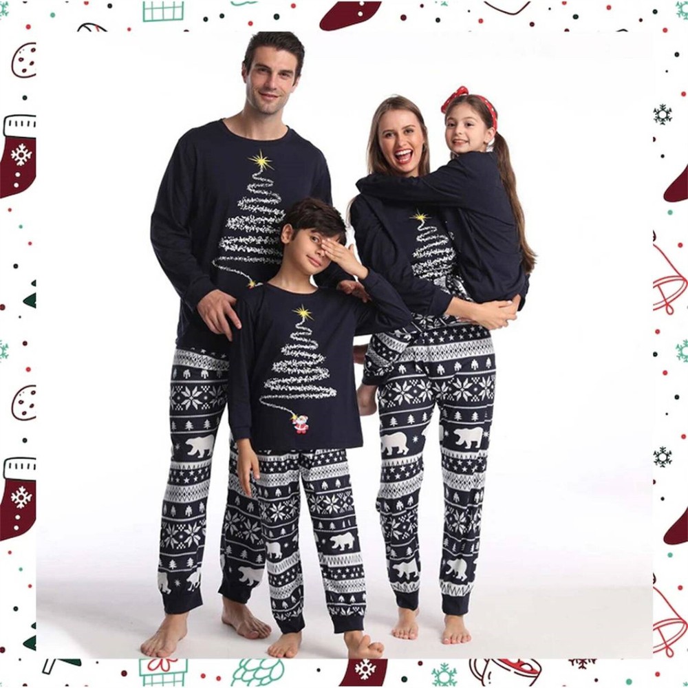 Lohill Sale Family Matching Christmas Pyjamas Kids Baby Pajamas Nightwear-image