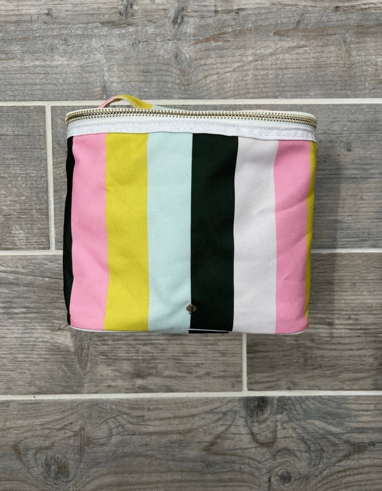 New Kate Spade Stripe Lunch Bag/ Tote Multi