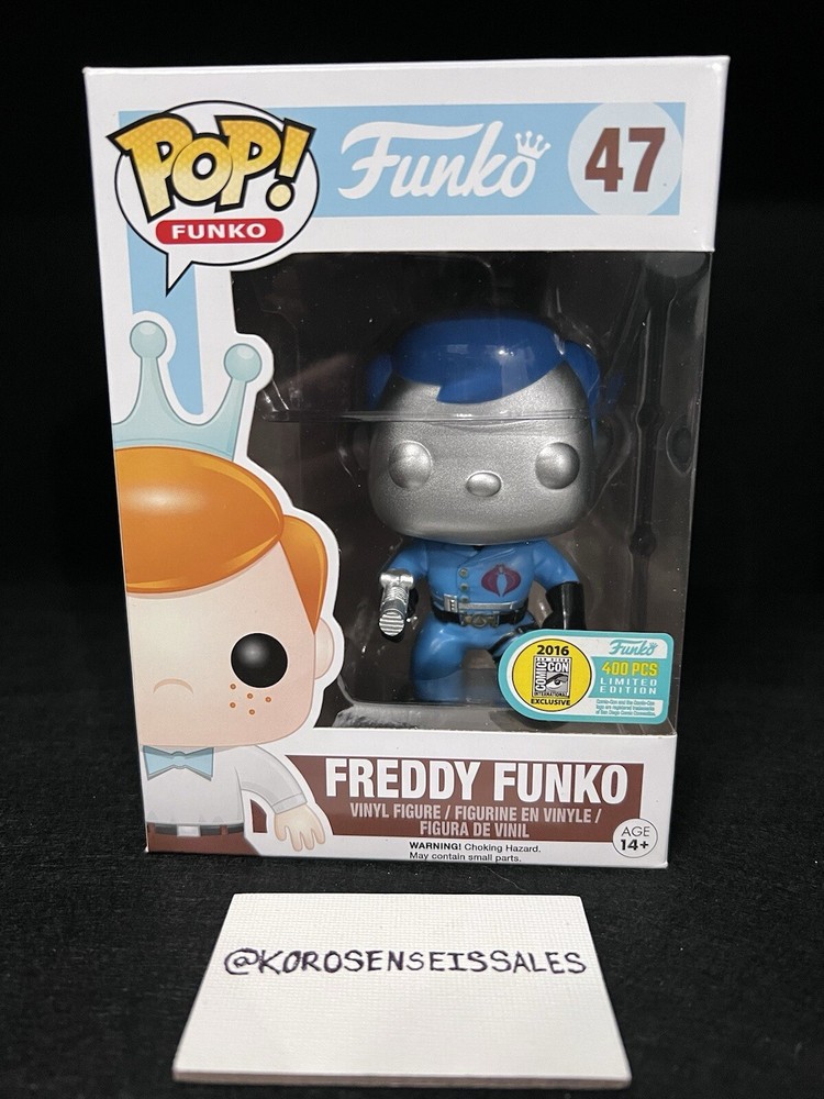 Funko POP! フレディ ファンコ アズ コブラ コマンダー 2016 SDCC LE400 アーマー付き