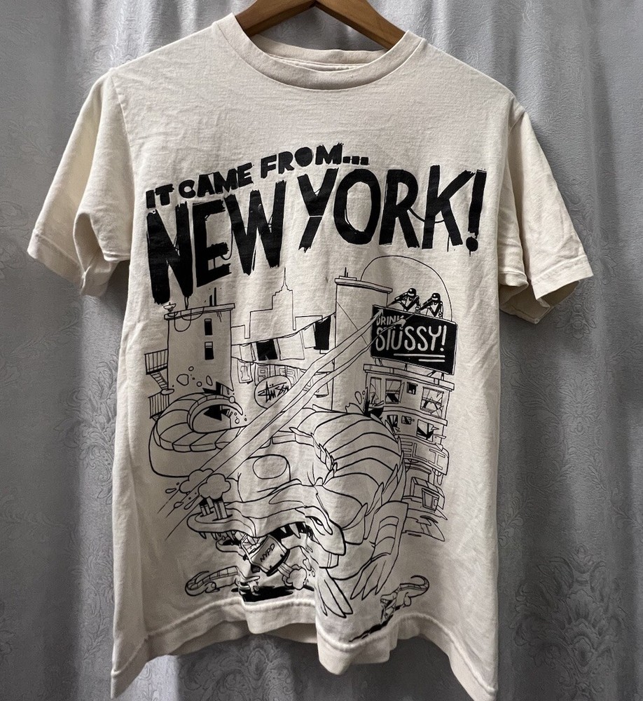 Stussy It Came From New York Aligati T Shirt Sz Small