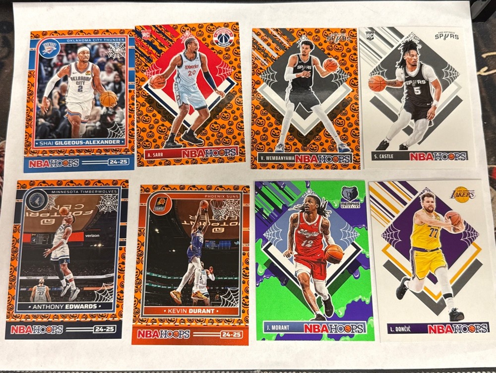 2024-25 Panini NBA Haunted Hoops: Sarr, wembanyama, Castle, Edward’s, Durant