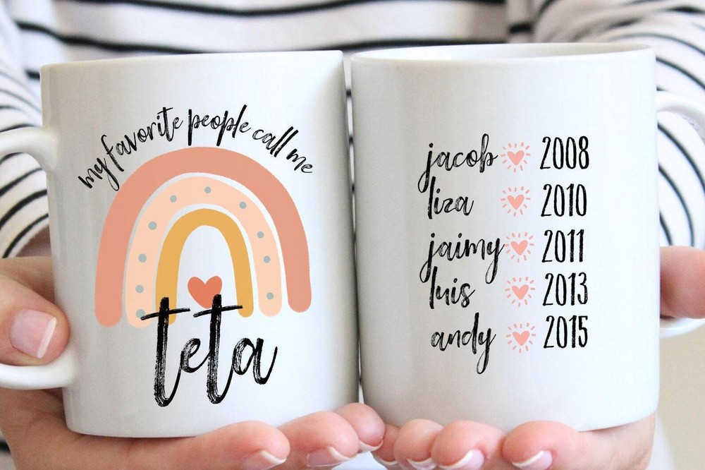 Personalized Teta Gift My Favorite People Call Me Teta Teta Mug Gift For Teta