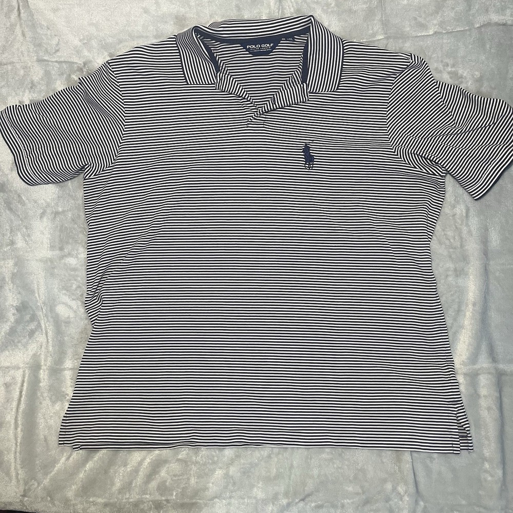 Polo Ralph Lauren Striped Pima Soft Touch Cotton Polo Shirt Mens 2XL XXL