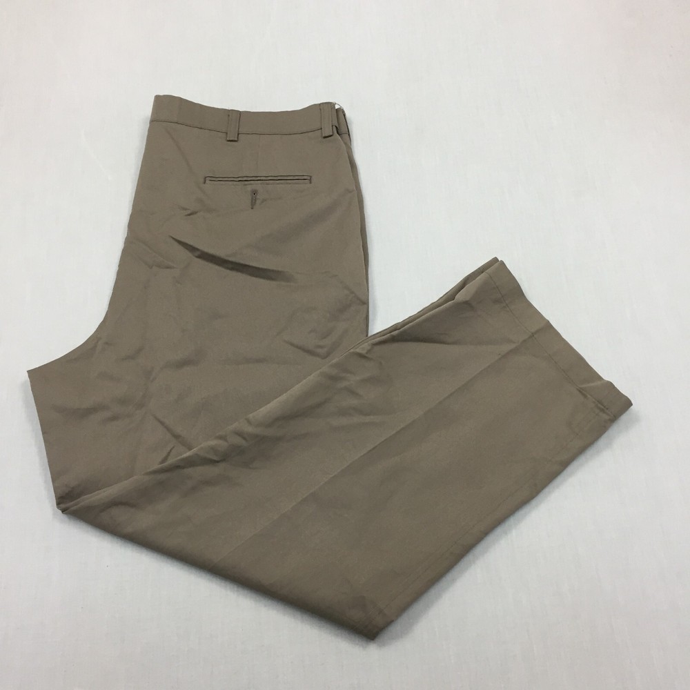 Dockers Chino Trousers Polyester Pants Straight Fit Mens Size 40W 30L Beige
