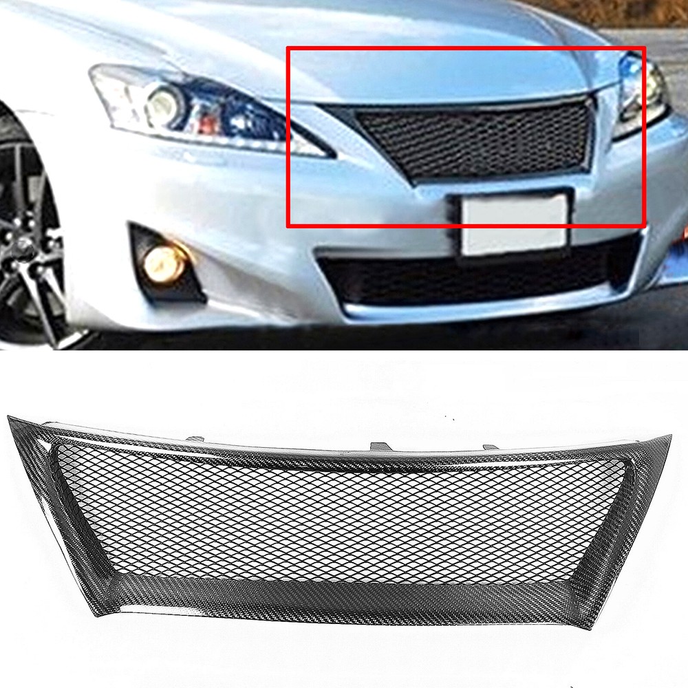 Carbon Fiber Front Bumper Grille Mesh for Lexus IS250 IS350 2011-2013 Honeycomb