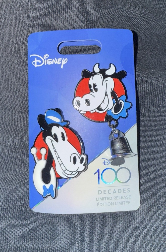 Clarabelle Cow and Horace Horsecollar Disney 100 Decades Limited Release Pin Set