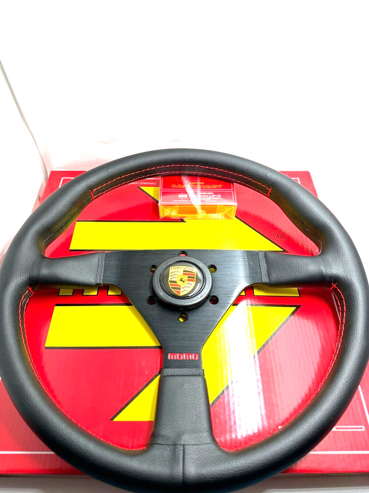 Momo Monte carlo leather steering wheel fits Cayman 987 986 996 997