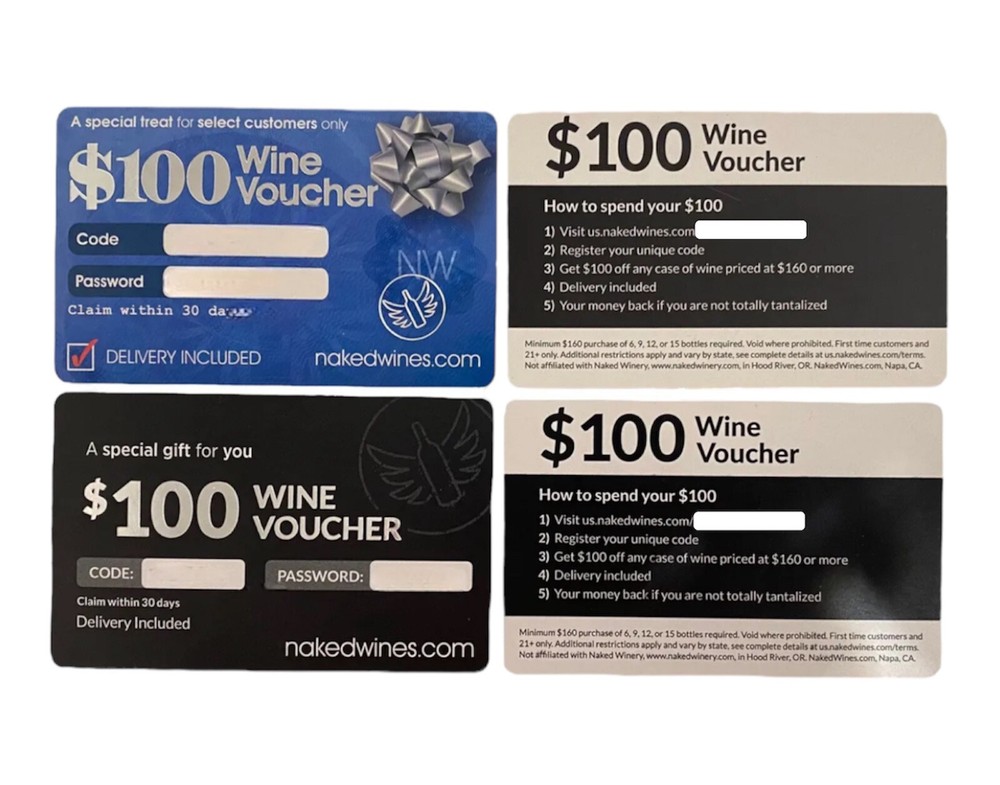 $100 Wine Voucher w/ Wine Delivery Included Perfect Holiday Gift Idea-image