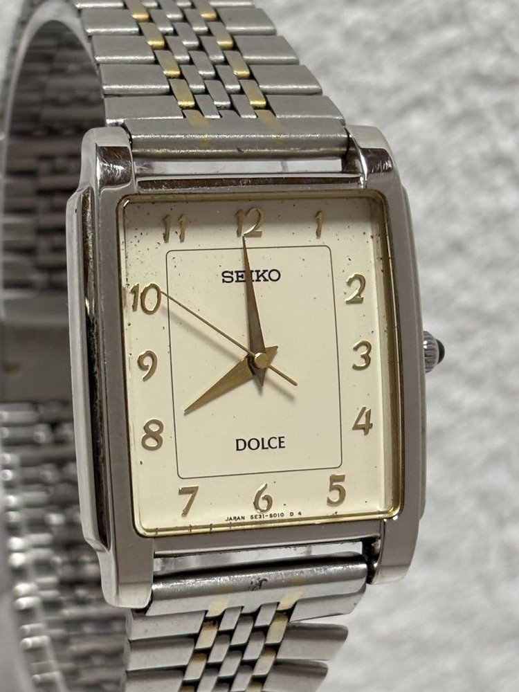 Seiko Dolce Quartz 5E31-5000 Men's Watch in Working Condition