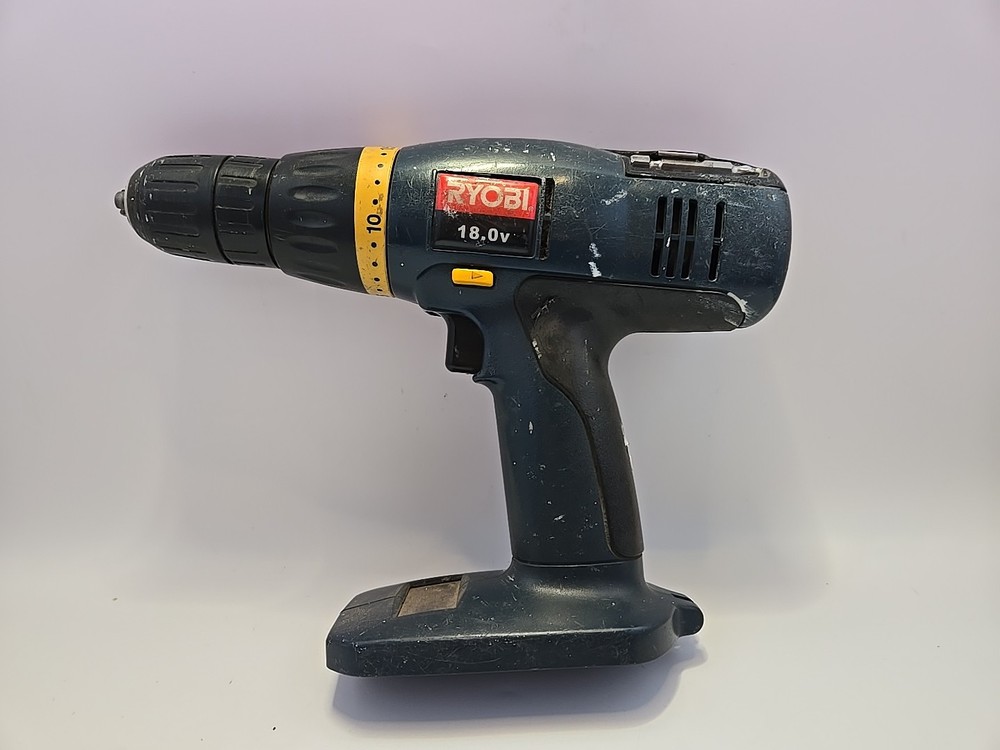 Ryobi  1/2” Drill Driver 18V HP1802M - Tool Only - Works - Heavily Used