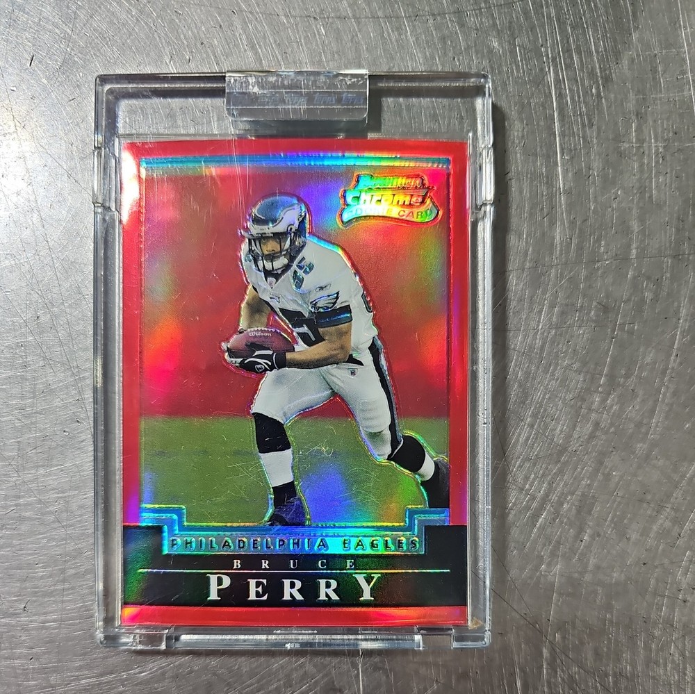 2004 Bowman Chrome Uncirculated Red Refractor /210 Bruce Perry #154 Rookie RC