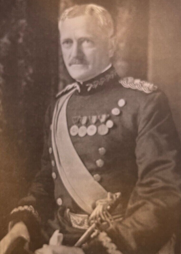 1918 Vintage Magazine Illustration General John J. Pershing