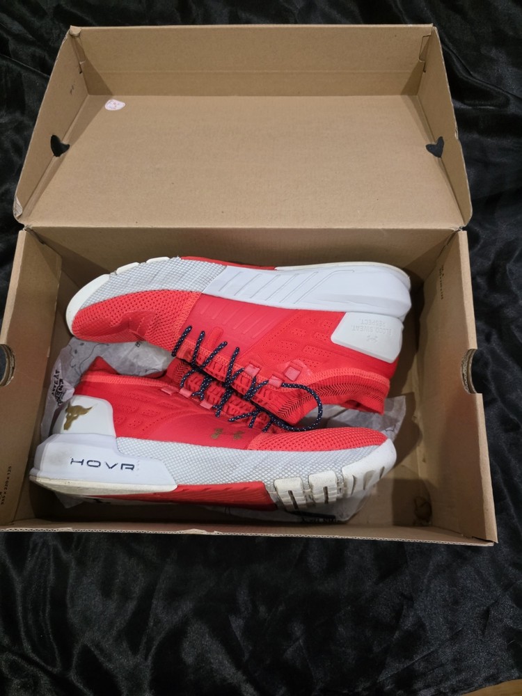 Under Armour Project Rock 2 Blood Orange Size 10.5 Training Shoes