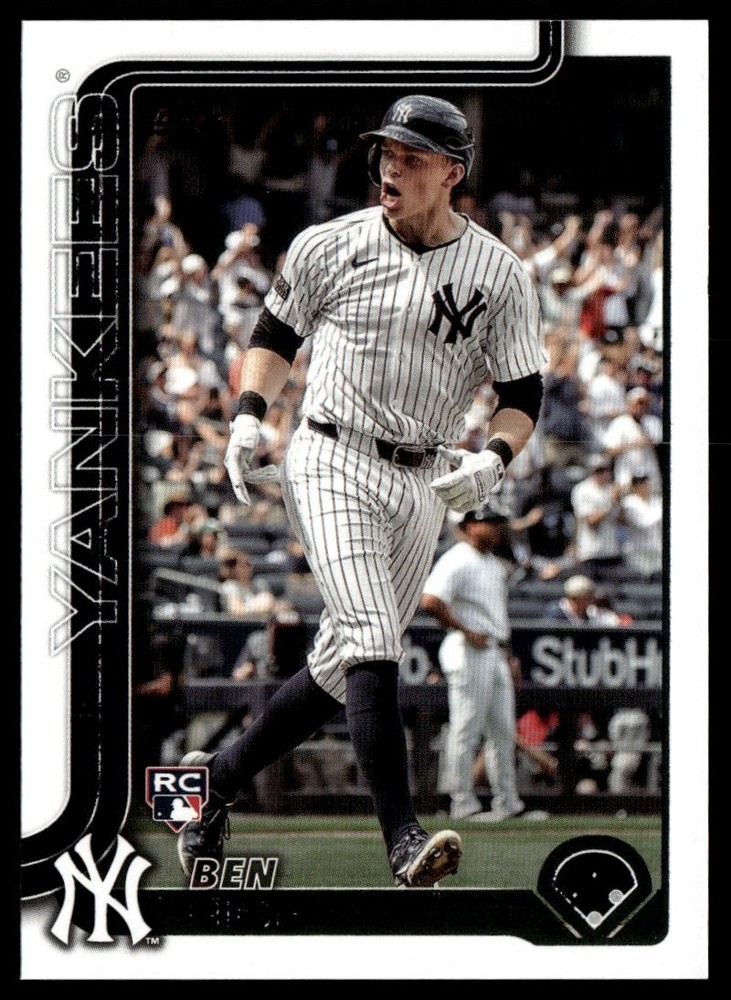 2025 Topps Series 1 Ben Rookie Card Yankees #337