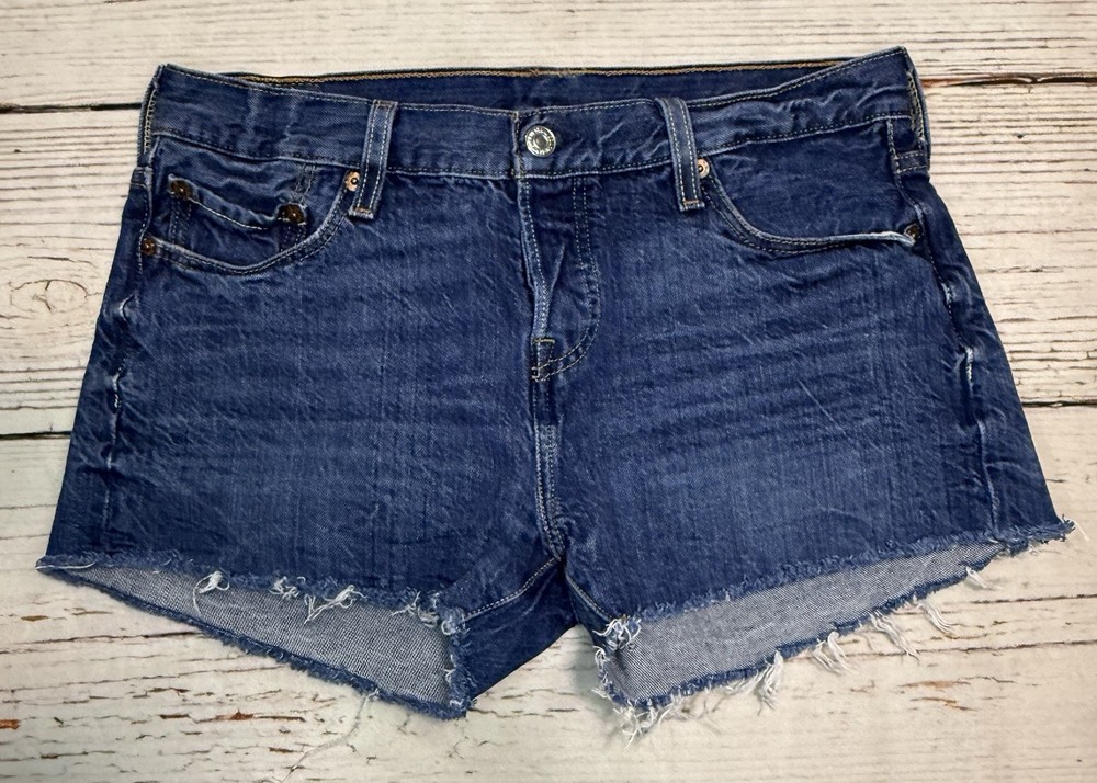 Levi's Denim Shorts Blue Casual Button Fly Women’s Sz 25