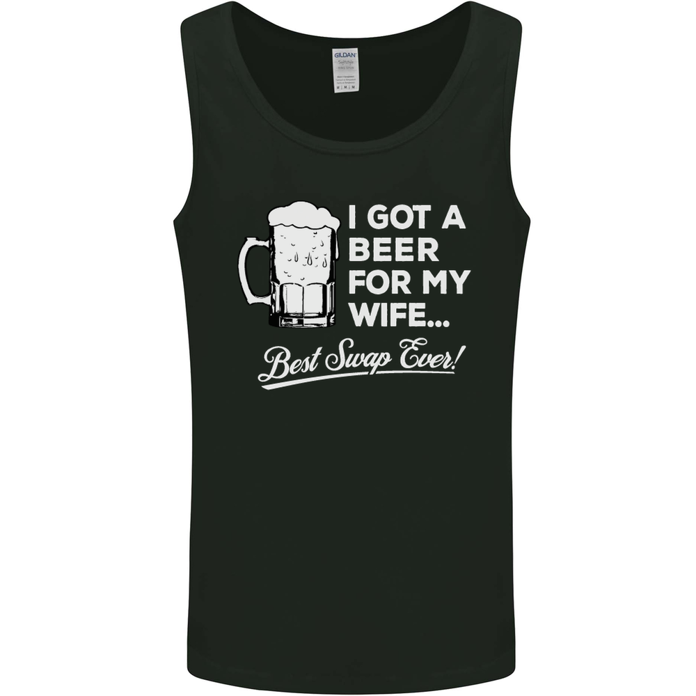 A Beer for My Wife Funny Alcohol BBQ Mens Vest Tank Top