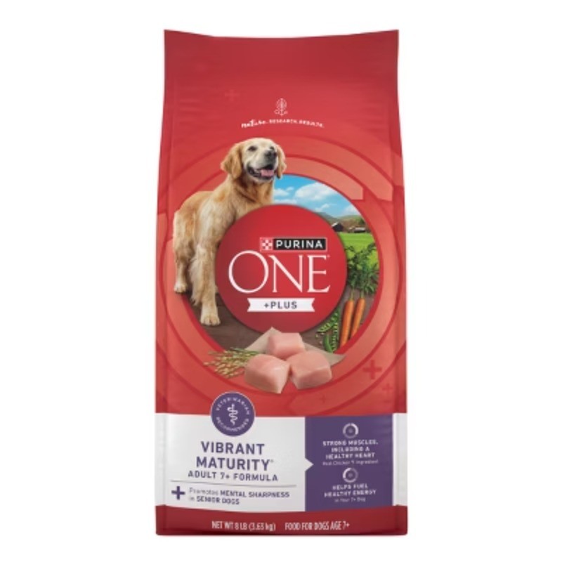 Purina ONE Vibrant Maturity Chicken Dry Dog Food for Senior Dogs 7+