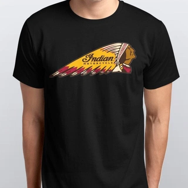 Indian American Motorcycles Biker Motorbike Personalised Unisex Black