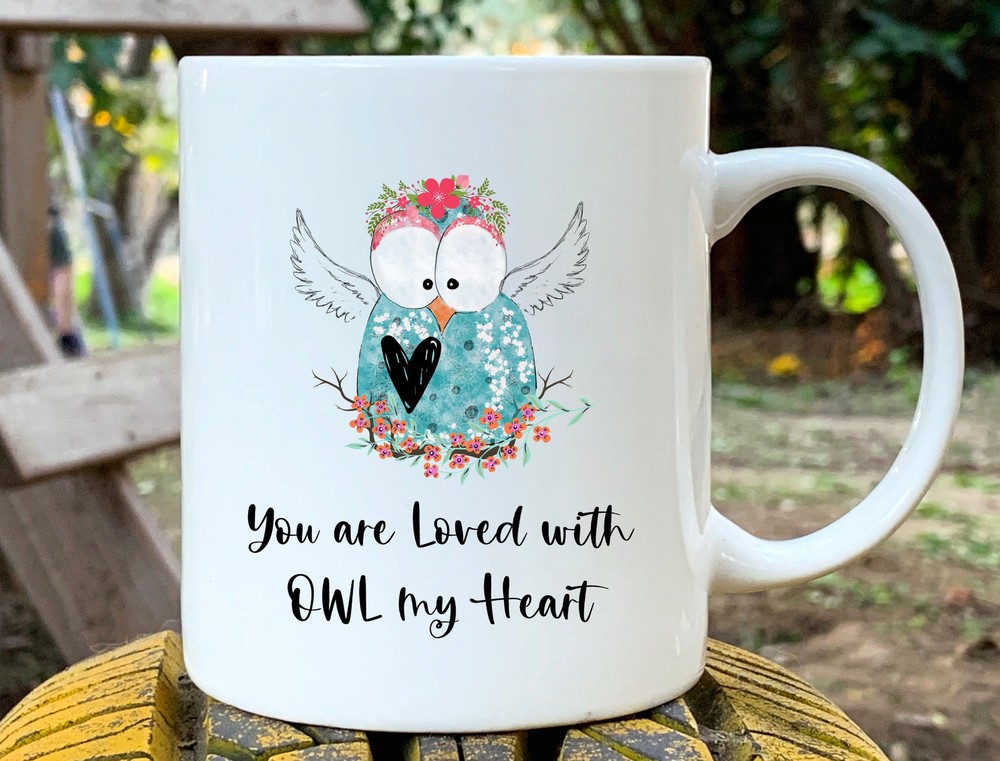 Owl Mug Ceramic Owl Coffee Cup For Women Owl Gifts For Owl Lovers Watercolor