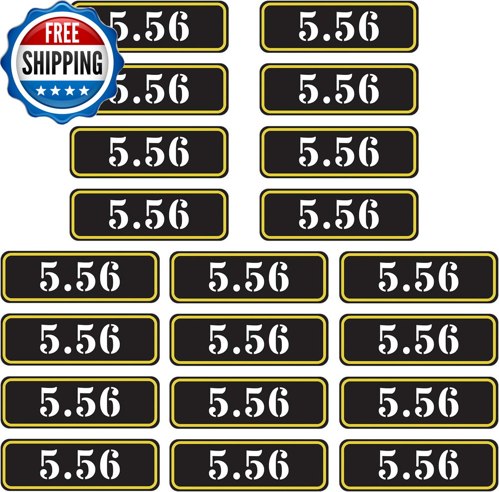 Upgrade Your Ammo Cans with .22 .223 .308 9MM Vinyl Sticker Labels for Cases and Boxes