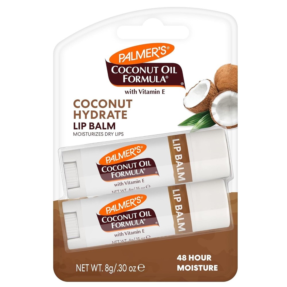 Palmer's Coconut Oil Lip Balm Duo Pack of 2 for All-Day Moisture