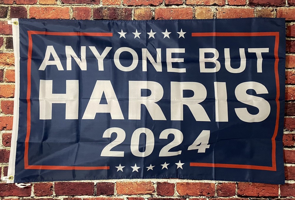 Anyone But Kamala Harris 2024 Flag FREE USA SHIP Donald Trump Republican 3x5'