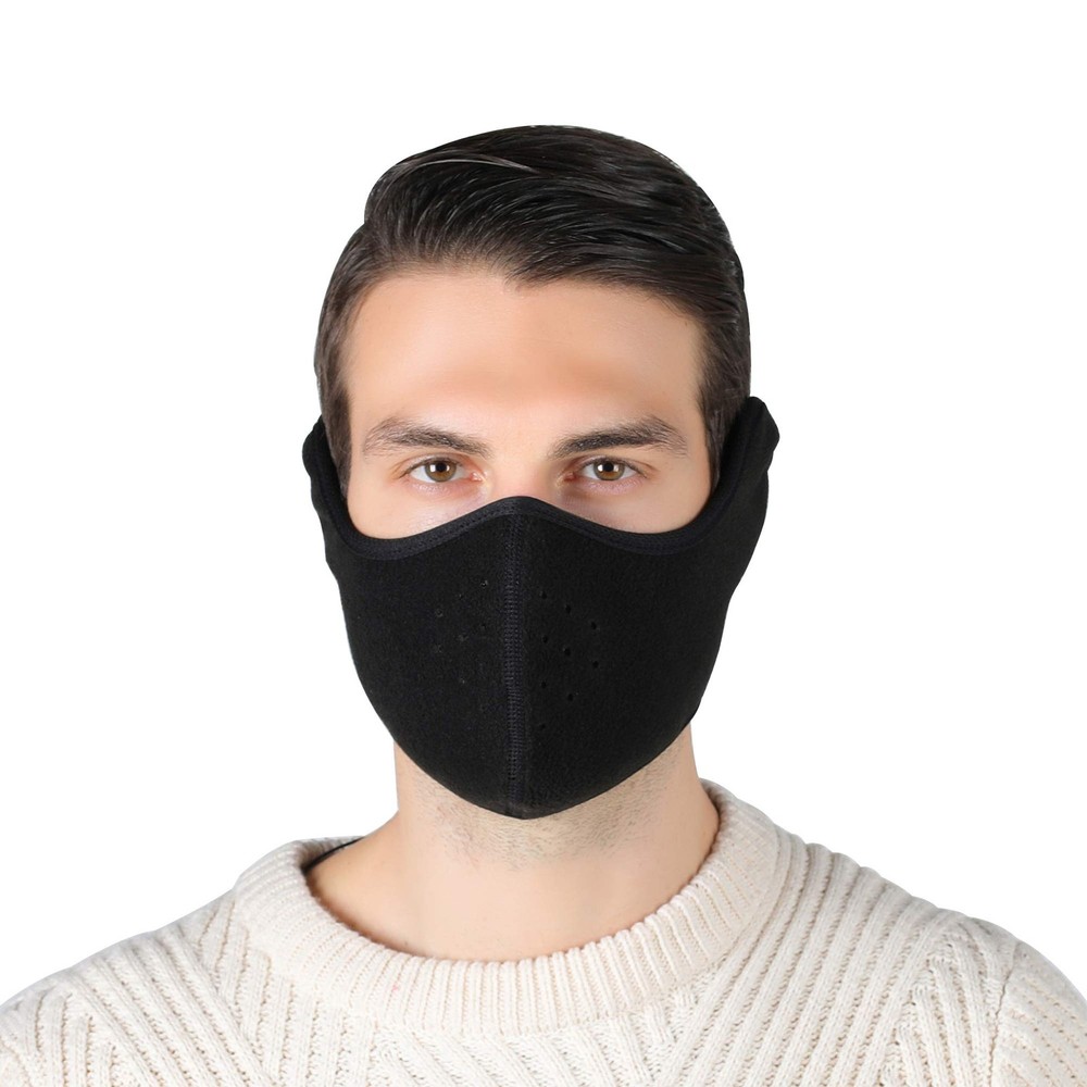 Unisex Winter Ski Mask for Outdoor Cycling with Face Cover and Earmuffs