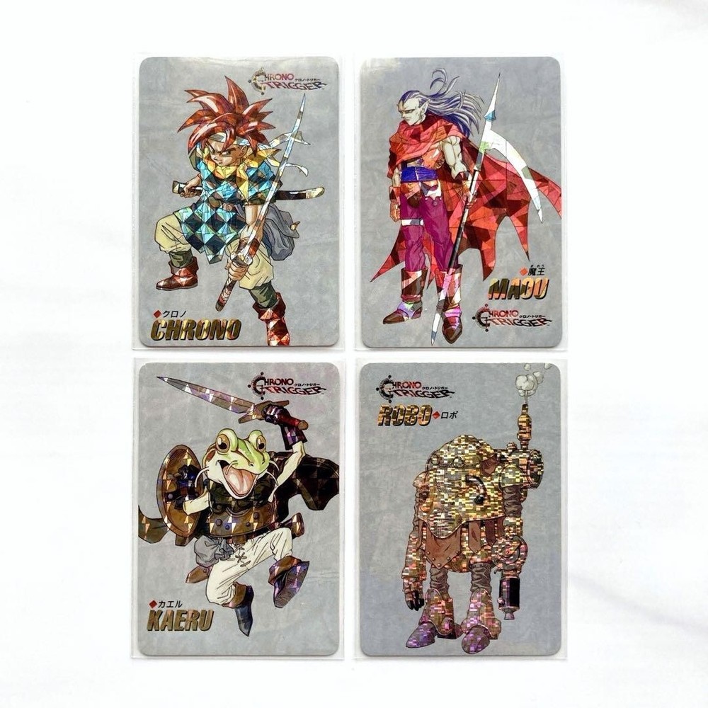 Rare CHRONO TRIGGER SFC prism card set 4 limited edition