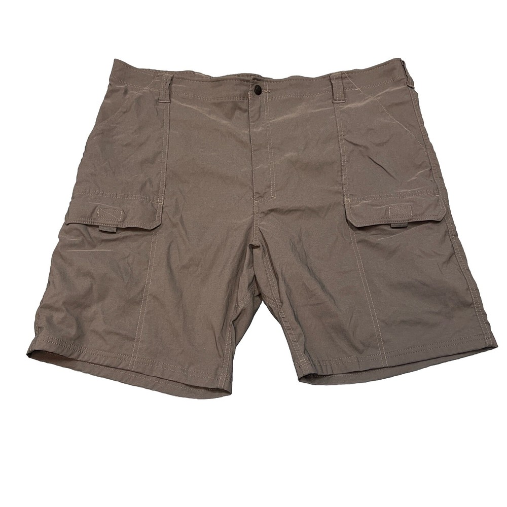 Wrangler Outdoor Shorts Men’s Size 42 Dark Gray Zip Pocket Stretch Comfortable