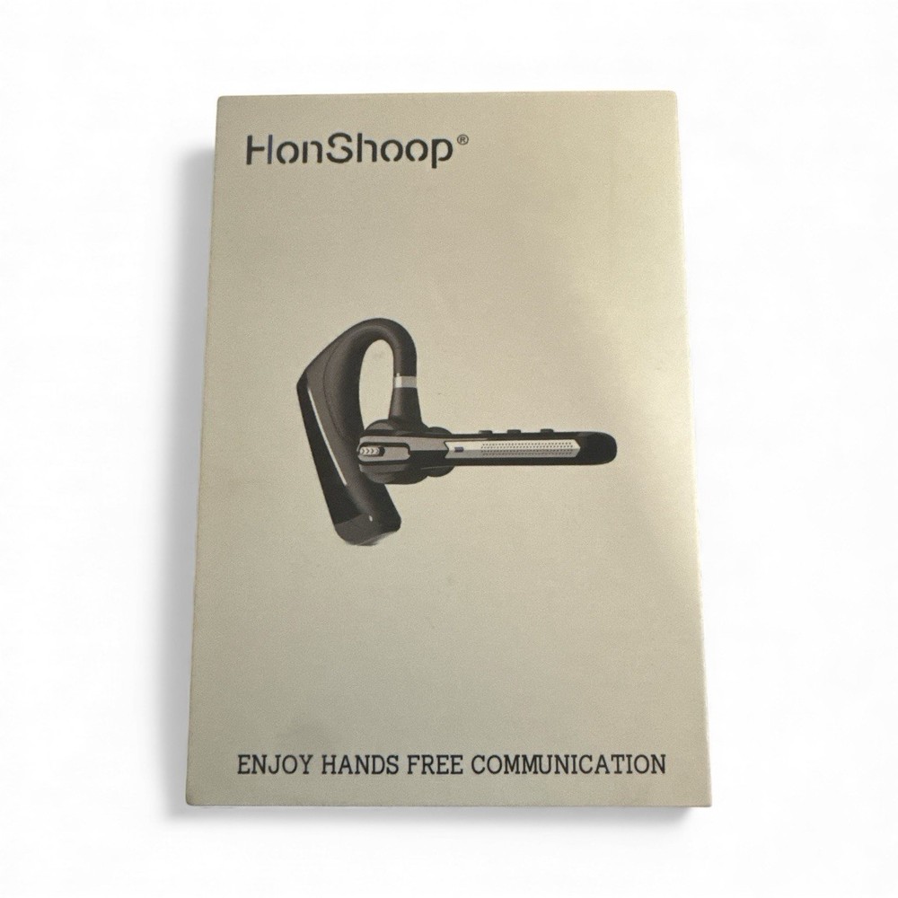 HONSHOOP BLUETOOTH HEADSET V5.0 DUAL-MIC NOISE CANCELLING HSP-B3 - BLACK/Blue ✅