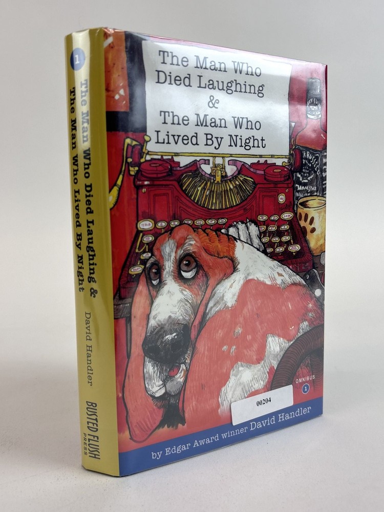 David Handler / MAN WHO DIED LAUGHING & THE MAN WHO LIVED BY NIGHT Signed 1st ed