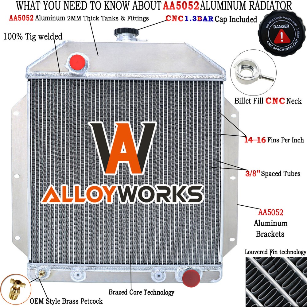 3 Row Radiator fits 1949-1953 1950 51 FORD Country Squire SEDAN CAR CHEVY ENGINE