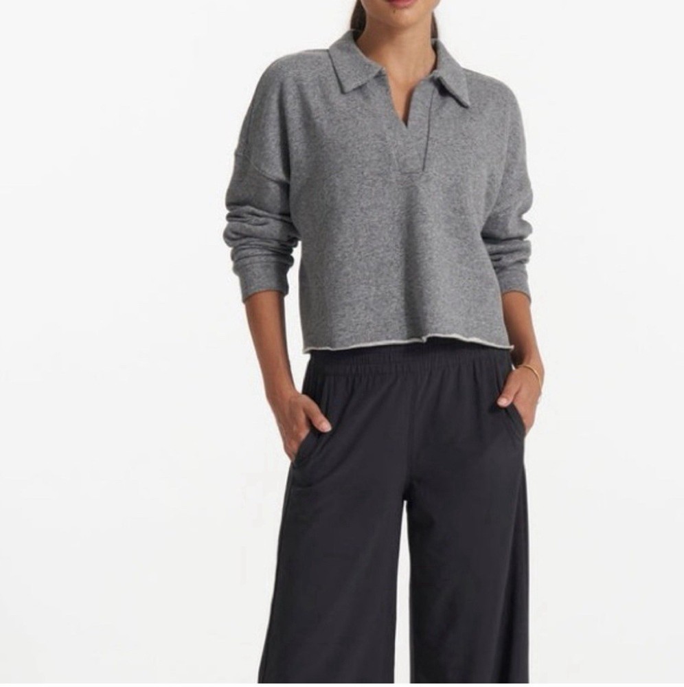 Vuori Sedona Polo Cropped Sweatshirt Women’s Size Small