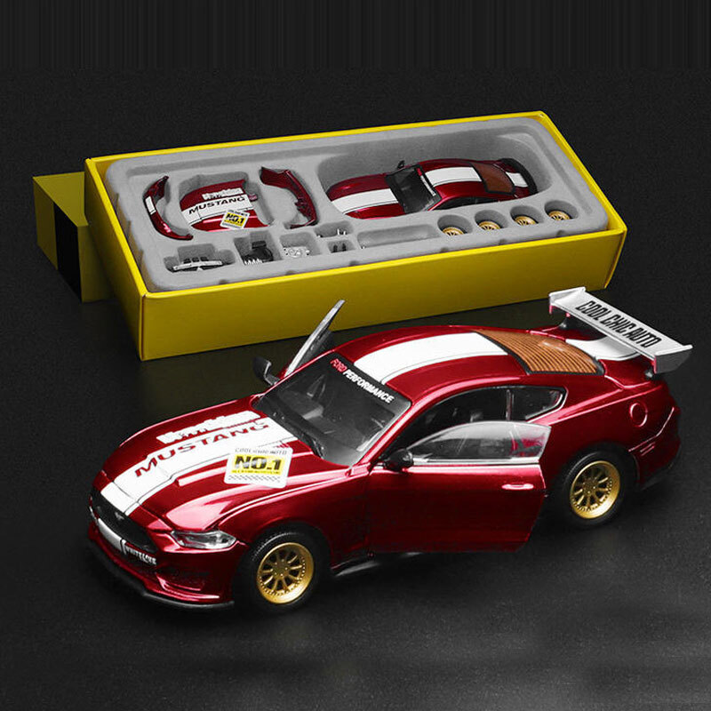 Ford Mustang GT 1:42 Diecast Take-Apart Toy Car for Kids Red