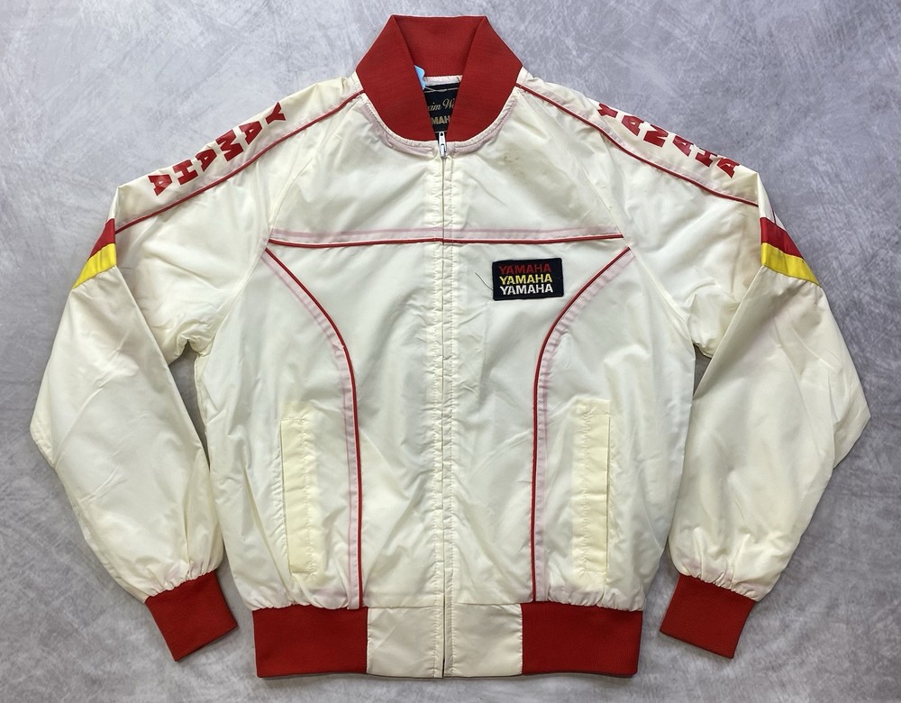 Vintage Yamaha Motorcycle Racing Jacket 80s Motocross Bomber Size Small