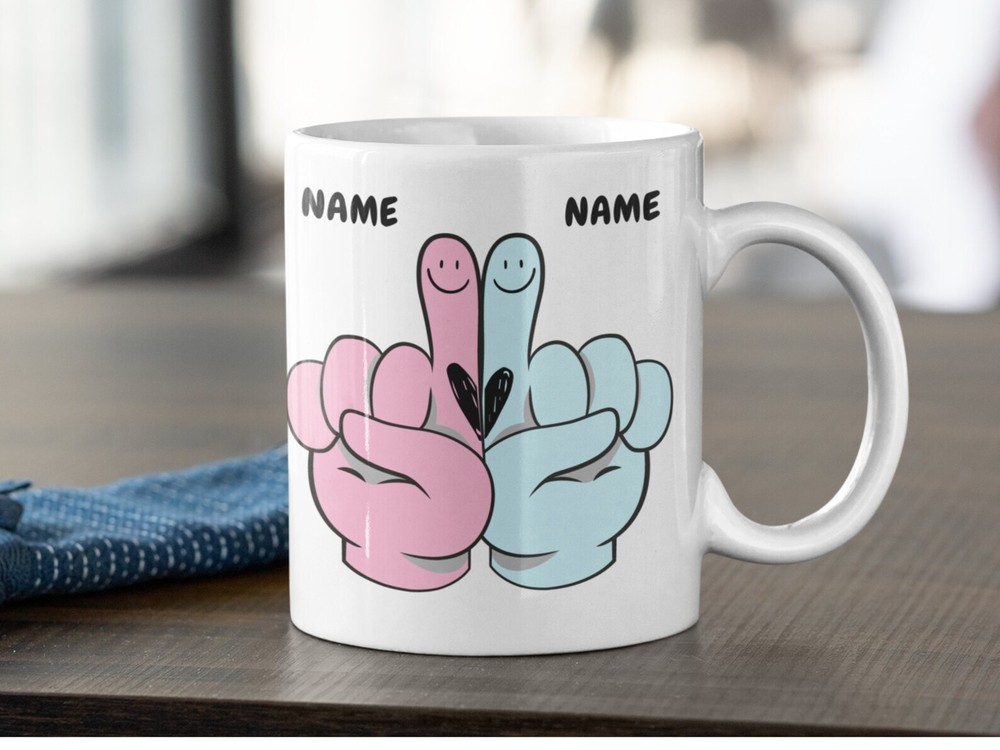 Couple Personalized Coffee Mug Custom Names Wedding Gift Couple Mug Coffee Lover