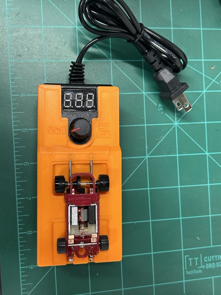 Orange Slot Car Power Break Box for T-Jet, H-O, Aurora, Tyco & AFX Racing