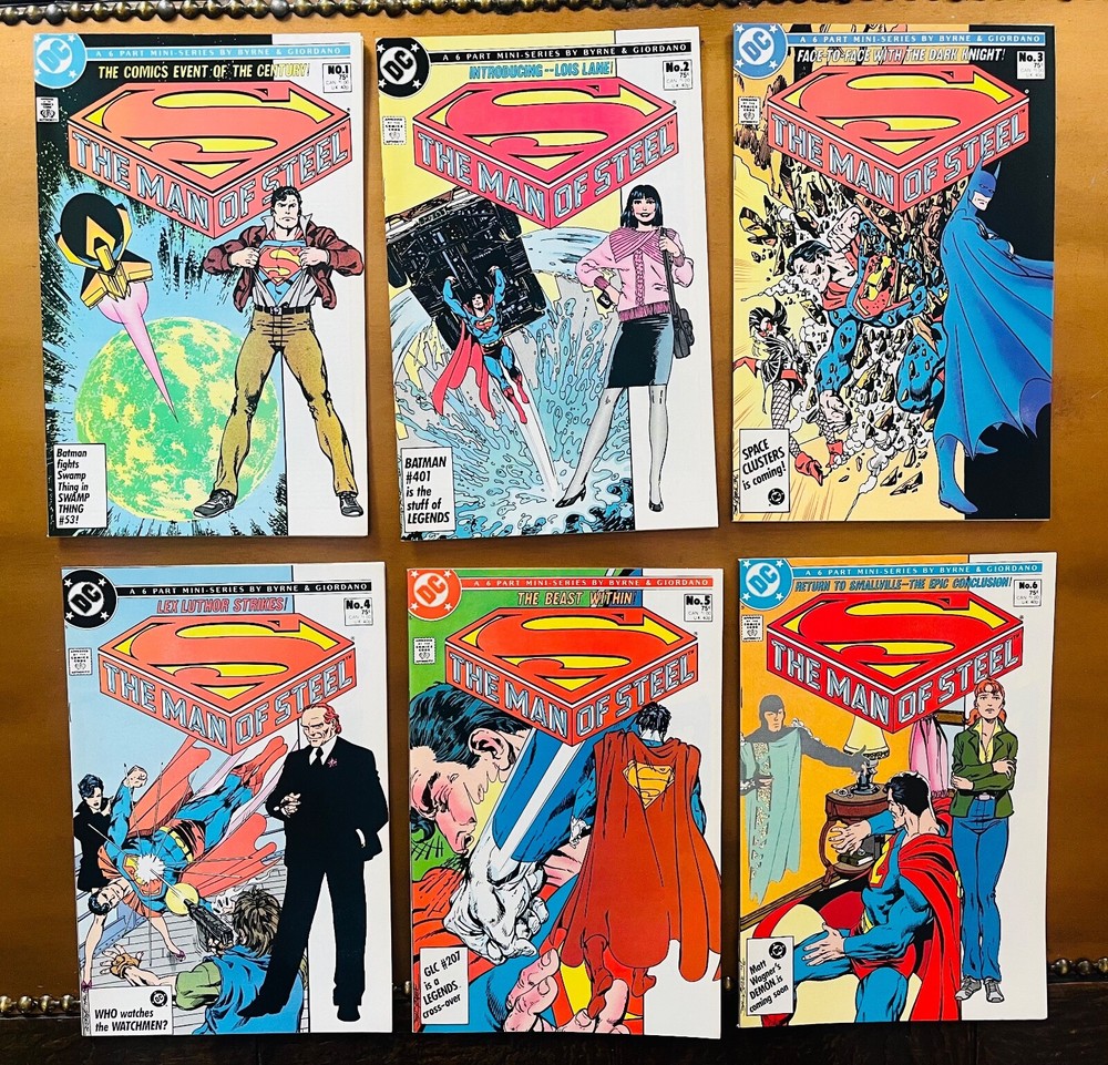 DC Superman: The Man of Steel 1 2 3 4 5 6 Lot 6 - Byrne NM