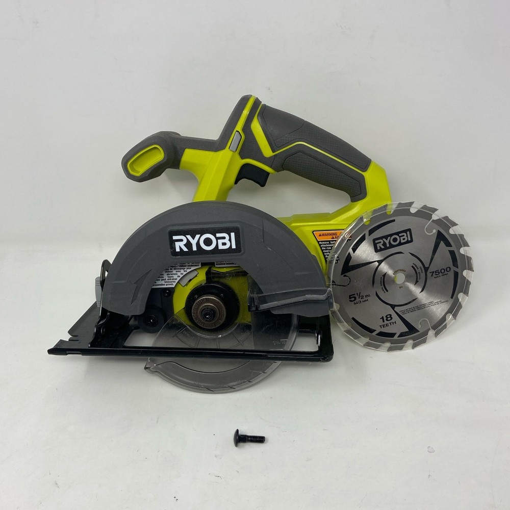 Ryobi ONE+ 18V 5-1/2 in Circular Saw PCL500B Tool Only - Green/Gray