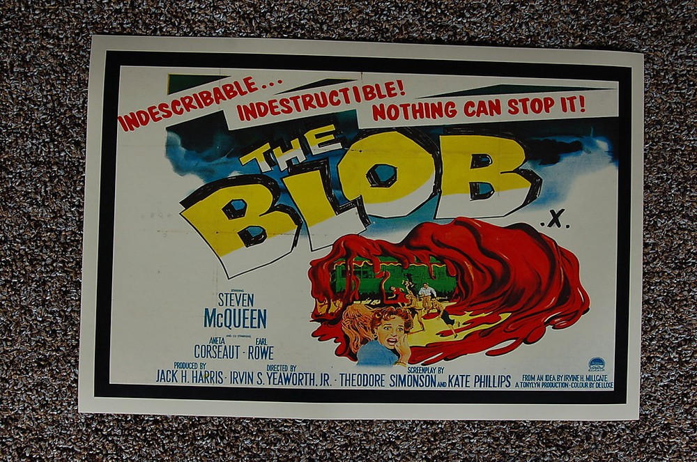 The Blob Lobby Card Movie Poster #2 Steven McQueen Aneta Corseaut Earl Rowe